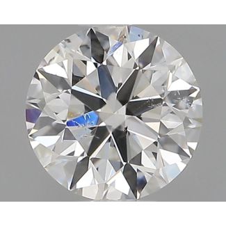 0.51 Carat Round G SI1 EX GIA Natural Diamond