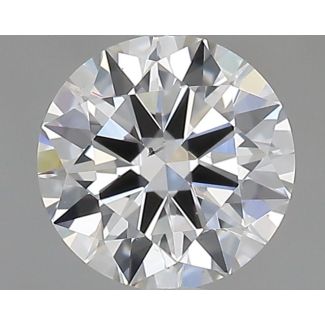 0.5 Carat Round F SI1 EX GIA Natural Diamond