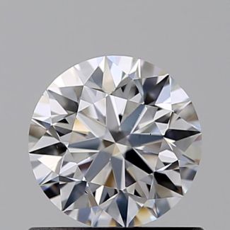 0.60 Carat Round D VS2 EX GIA Natural Diamond