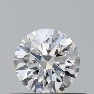 0.36 Carat Round F VS2 EX GIA Natural Diamond