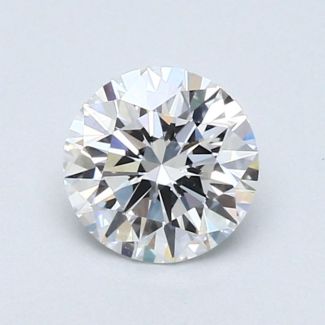 0.74 Carat Round E VVS2 EX GIA Natural Diamond