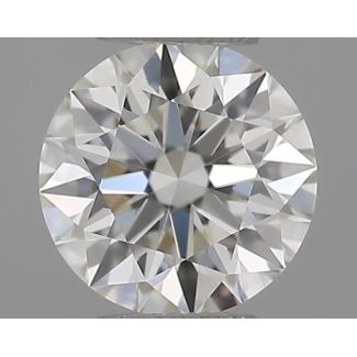 0.33 Carat Round H VVS1 EX IGI Natural Diamond