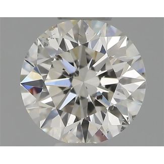 0.35 Carat Round H SI2 EX GIA Natural Diamond