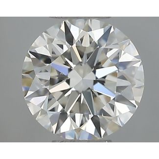 0.5 Carat Round H VS2 EX IGI Natural Diamond