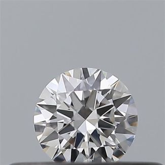 0.18 Carat Round E VVS1 EX GIA Natural Diamond