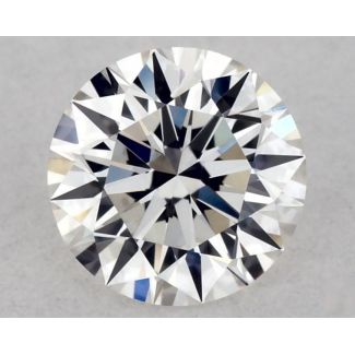 0.38 Carat Round G VVS2 EX VG GIA Natural Diamond