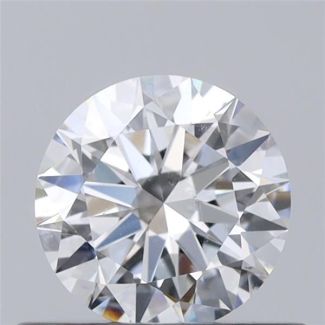 0.50 Carat Round E SI1 VG EX GIA Natural Diamond