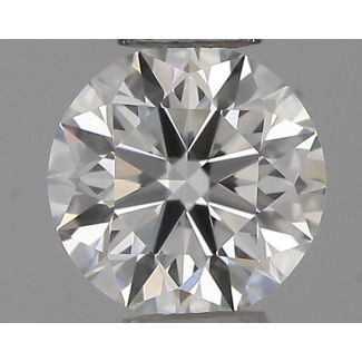 0.24 Carat Round H VVS2 EX GIA Natural Diamond