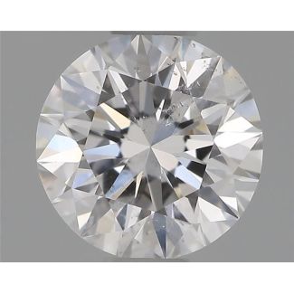 0.51 Carat Round D SI2 EX GIA Natural Diamond