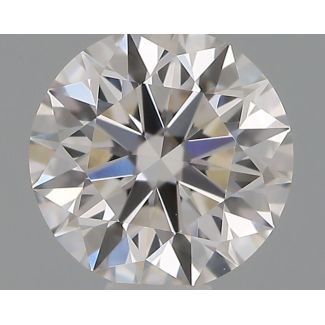 0.35 Carat Round H VVS1 EX GIA Natural Diamond