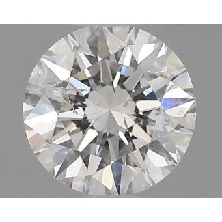 0.54 Carat Round F SI2 EX GIA Natural Diamond