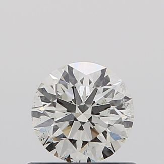 0.50 Carat Round I SI1 EX VG GIA Natural Diamond