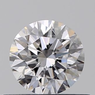 0.40 Carat Round D VS2 EX GIA Natural Diamond