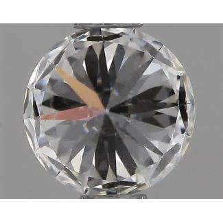 0.56 Carat Round F VVS2 EX GIA Natural Diamond