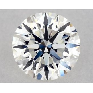 0.56 Carat Round H VVS2 EX GIA Natural Diamond