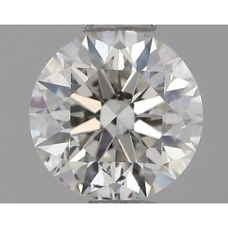 0.52 Carat Round H SI2 VG EX GIA Natural Diamond