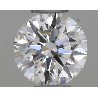 0.32 Carat Round E VVS2 EX IGI Natural Diamond