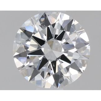 0.6 Carat Round D VS2 EX GIA Natural Diamond