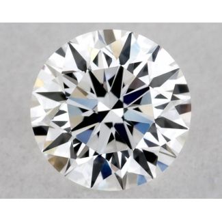 0.31 Carat Round D VVS2 EX VG GIA Natural Diamond