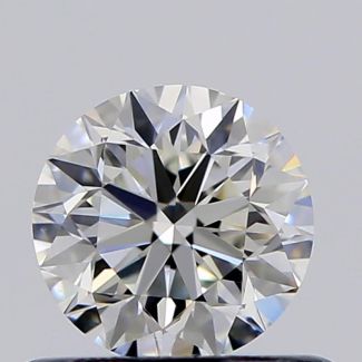 0.52 Carat Round H VVS1 VG GIA Natural Diamond