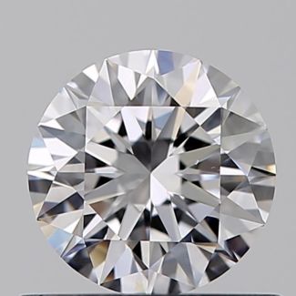 0.52 Carat Round D VS2 EX GIA Natural Diamond