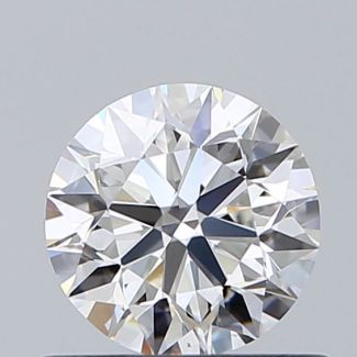 0.58 Carat Round E VS1 EX GIA Natural Diamond