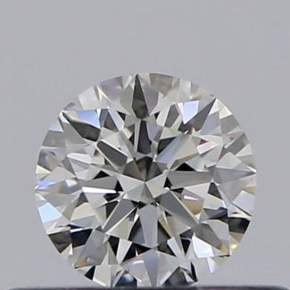 0.30 Carat Round F VVS2 EX GIA Natural Diamond