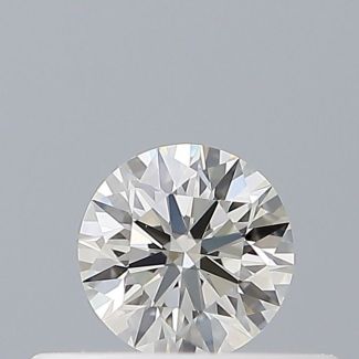 0.23 Carat Round I VVS1 EX GIA Natural Diamond