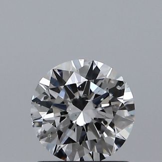 0.80 Carat Round D SI2 EX VG GIA Natural Diamond