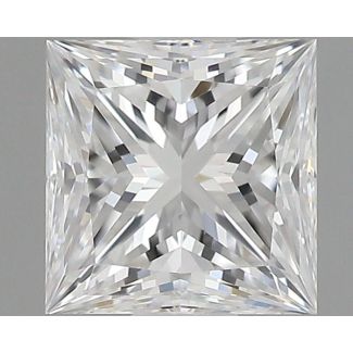 0.54 Carat Princess E VVS1 - EX GIA Natural Diamond