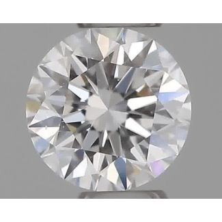 0.20 Carat Round D VVS2 EX VG GIA Natural Diamond