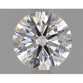 0.54 Carat Round H SI1 EX GIA Natural Diamond