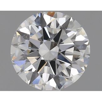 1.0 Carat Round F SI1 EX GIA Natural Diamond