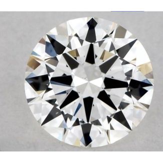 0.6 Carat Round H VS1 EX GIA Natural Diamond