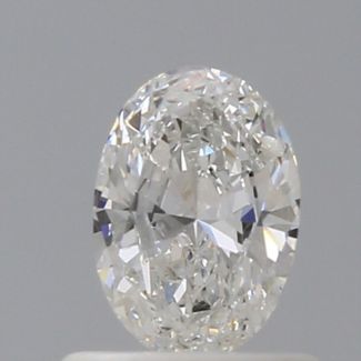 0.55 Carat Oval F SI1 - VG GD GIA Natural Diamond