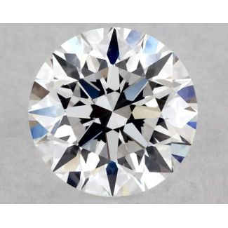 0.37 Carat Round E VVS2 EX GIA Natural Diamond