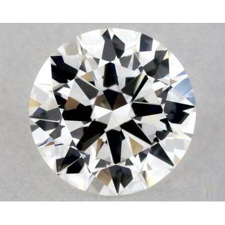 0.5 Carat Round H VVS1 EX GIA Natural Diamond