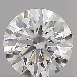 0.41 Carat Round F SI1 EX GIA Natural Diamond