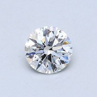 0.52 Carat Round D VS2 EX GIA Natural Diamond