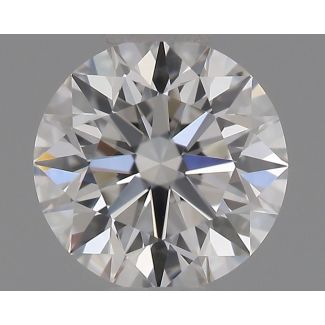 0.41 Carat Round E VVS2 EX GIA Natural Diamond