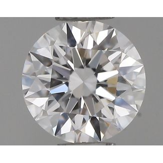 0.35 Carat Round D VVS1 EX VG GIA Natural Diamond