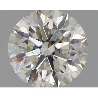 0.70 Carat Round H SI2 EX IGI Natural Diamond