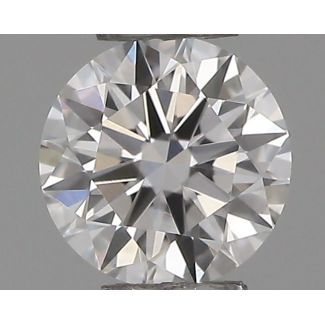 0.18 Carat Round F VVS2 EX GIA Natural Diamond