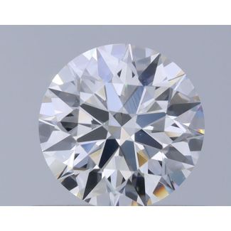 0.56 Carat Round H VVS2 EX GIA Natural Diamond