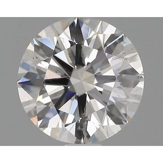 0.92 Carat Round H SI2 EX GIA Natural Diamond