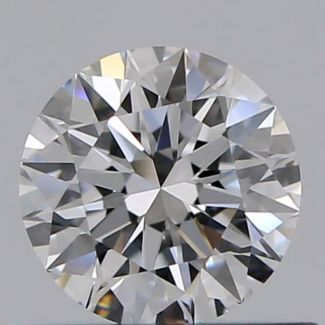 0.45 Carat Round D VVS1 EX GIA Natural Diamond