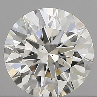 0.52 Carat Round H VS2 EX IGI Natural Diamond