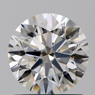 1.00 Carat Round H VS1 EX VG GIA Natural Diamond