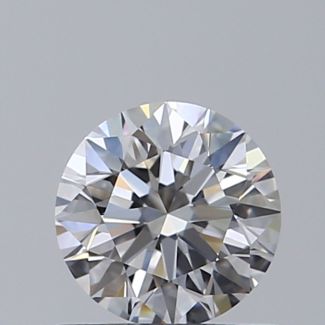 0.61 Carat Round D VVS2 EX GIA Natural Diamond