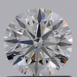 0.73 Carat Round F SI1 EX GIA Natural Diamond